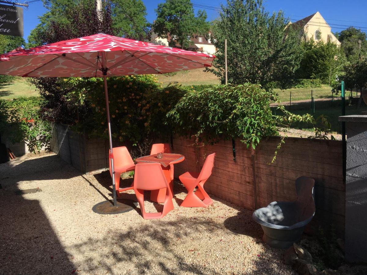 Au Cheval Bleu Bed & Breakfast Fontenay-près-Vézelay Exterior foto